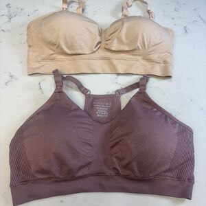 BUNDLES KINDRET Bralette Set - Tan and Brown